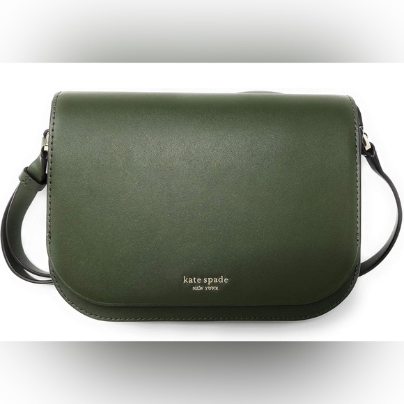NWT Kate Spade Medium Flap Shoulder Bag Nadine in Sapling - Picture 2 of 12